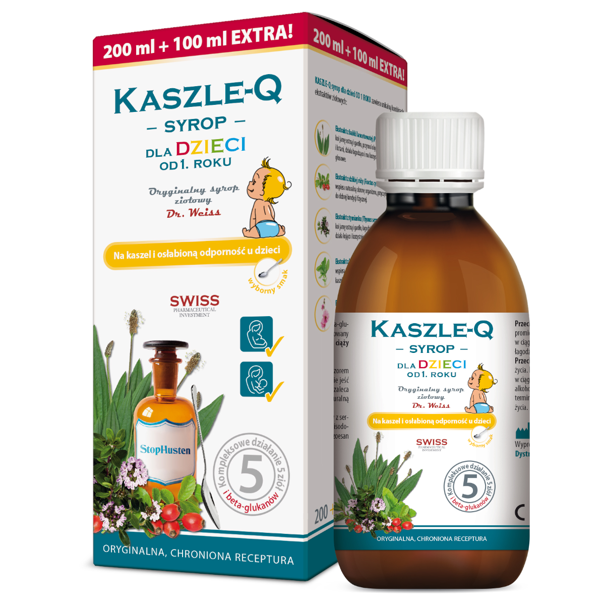 Kaszle-Q dla dzieci, syrop, 300 ml