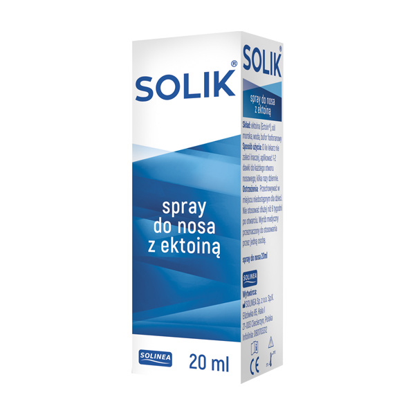 Solik, Izotoniczny spray do nosa z ektoiną, 20 ml