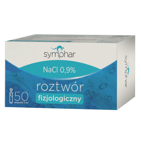 Symphar NaCl 0,9 %, 50 ampułek x 5 ml