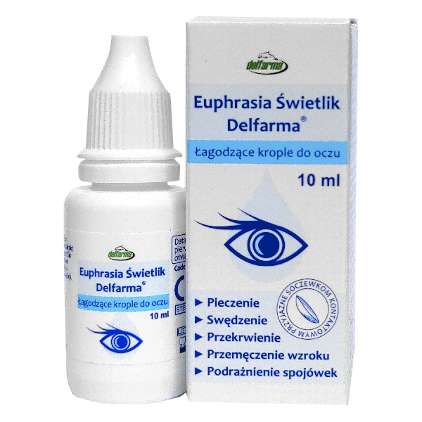 Delfarma Euphrasia świetlik, krople do oczu, 10 ml