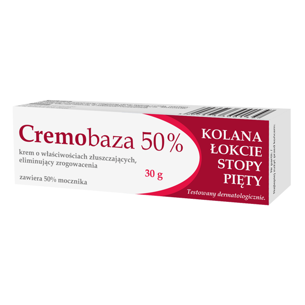 Cremobaza 50%, kolana, łokcie, stopy, pięty, krem 30 g