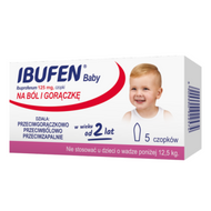 Ibufen Baby 125 mg, 5 czopków