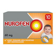 Nurofen dla dzieci 60 mg, 10 czopków