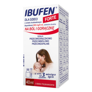 Ibufen dla dzieci FORTE o smaku truskawkowym, 200 mg/5 ml, 40 ml