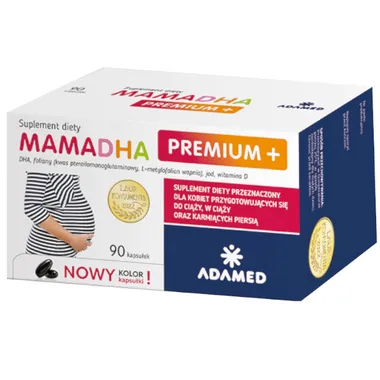MamaDHA Premium +, 90 kapsułek, 5900411003469 