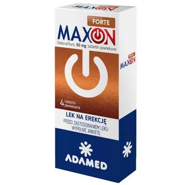 Maxon Forte 50 mg, 4 tabletki powlekane 